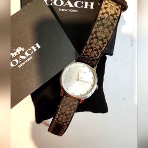 Coach Brown and Silver Women's Watch